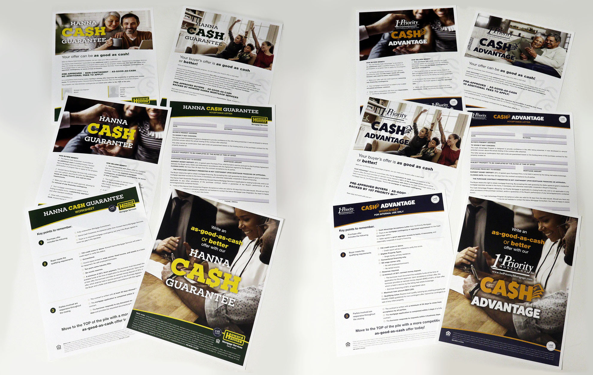 Cash Advantage and Cash Guarantee Program Flyers